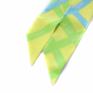 HERMES ツイリー ボルデュック スカーフ 黄色 イエロー