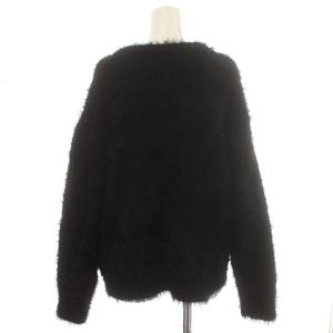 Chloe カーディガン シャギーニット 長袖 40 M 黒 ブラック