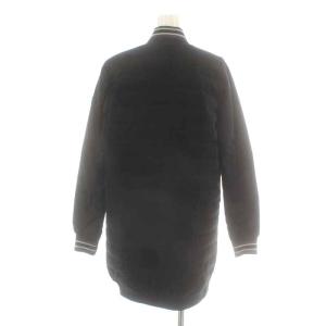 DIESEL ダウンコート 切替 ジップアップ XS 黒 ブラック