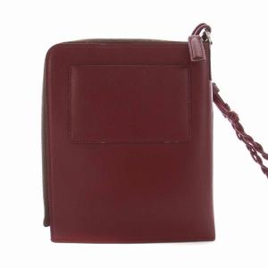 JIL SANDER TANGLE PASSPORT HOLDER タングル パスポートケース ポシェット レザー ボルドー