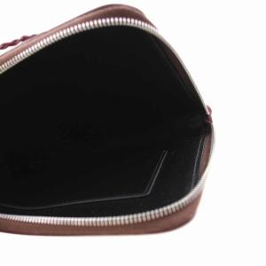 JIL SANDER TANGLE PASSPORT HOLDER タングル パスポートケース ポシェット レザー ボルドー