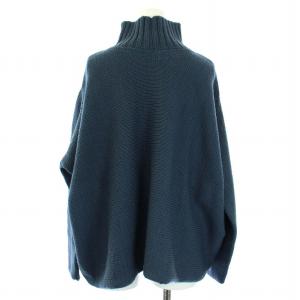 beautiful people ニット セーター 長袖 タートルネック ウール 36 S 紺 ネイビー