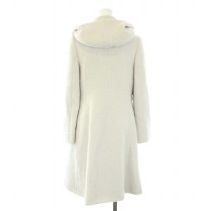 TOCCA ウールコート アンゴラ混 アウター フード 0 S 白 ホワイト