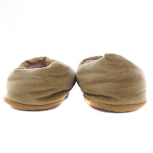 LOUIS VUITTON ドリーミーライン モノグラム ルームシューズ ベルベット カシミヤ 24.5cm ベージュ