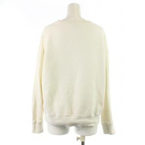 POLO RALPH LAUREN トレーナー スウェット 長袖 ポロベア プリント クルーネック Vガゼット 裏起毛 M 白 ホワイト