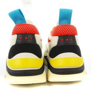 BRAND BLACK SAGA スニーカー ダッドシューズ レザー メッシュ US10 28cm アイボリー ピンク 水色 426BB