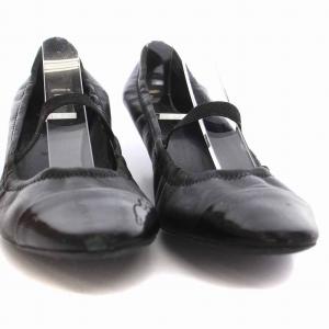 PRADA パンプス バレエシューズ 38 24cm 黒 ブラック