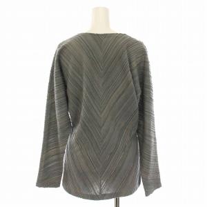 JURGEN LEHL カットソー カシュクール 長袖 M 薄緑 ブルーグレー