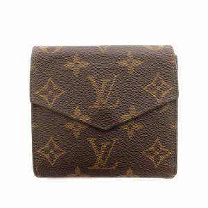 LOUIS VUITTON 財布 ポルトモネビエ カルトクレディ モノグラム 二つ折り M61660 茶 ブラウン