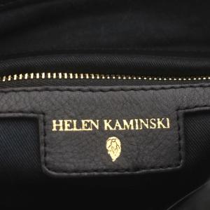 HELEN KAMINSKI ショルダーバッグ ニット レザー切替 黒
