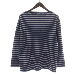 バスクシャツ Tシャツ カットソー 長袖 ボートネック ボーダー S M L 紺 ネイビー グレー /NW31