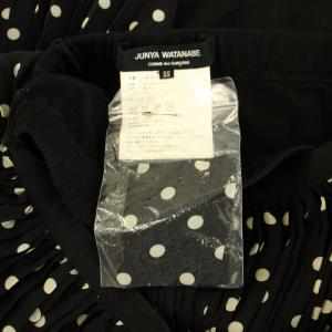 JUNYA WATANABE コムデギャルソン COMME des GARCONS AD2008 スカート ひざ丈 プリーツ フレア イージー ドット柄