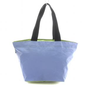 Hervé Chapelier トートバッグ ハンド 舟形 ナイロン 水色 緑 グリーン 黒 ブラック