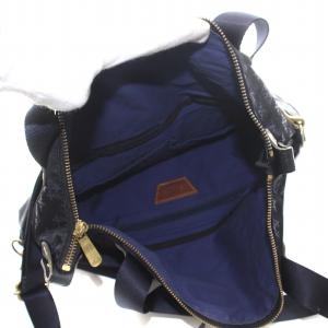 russet ショルダーバッグ トート ハンド 2WAY ナイロン モノグラム 紺 ネイビー /NW19
