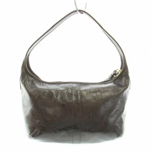 COACH エルゴパテントレザーホーボーショルダーバッグ ワンショルダーバッグ ハンドバッグ ロゴチャーム 茶 ブラウン ゴールド F12886