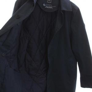 SHIPS ロロピアーナ ステンカラーコート 中綿ライナー付き アウター M 紺 ネイビー