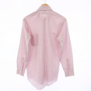 Brooks Brothers ボタンダウンシャツ 長袖 チェック 14.5 S オレンジ /KH