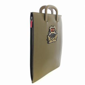 Christian Louboutin TRICTRAC LARGE トートバッグ カーキ