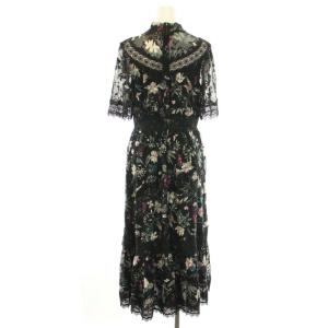 kate spade new york ボタニカルシフォンモックネックミディドレス Botanical Chiffon Mock-neck Midi Dress ワンピース