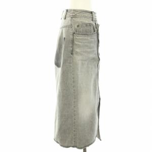 Diagram GRACE CONTINENTAL デニムラップスカート ロング マキシ タイト 変形 アシンメトリー 38 M グレー 黒 ブラック