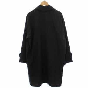 marka SHIRT COAT WOOL SOFT SERGE ステンカラーコート ロング ウール 1 S 黒 ブラック M21C-06SH01C