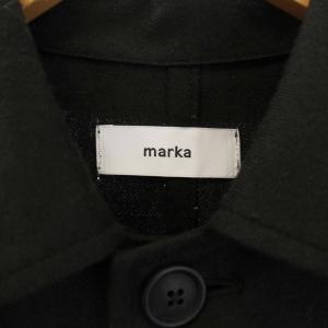 marka SHIRT COAT WOOL SOFT SERGE ステンカラーコート ロング ウール 1 S 黒 ブラック M21C-06SH01C