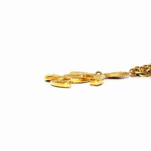 CHANEL ヴィンテージ 93P ココマーク コイン ネックレス ペンダント ゴールドカラー