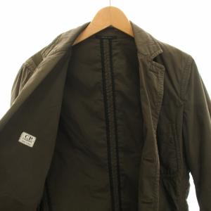 C.P. COMPANY テーラードジャケット シングル 3B センターベント 48 L 茶 ブラウン 4318A261 /YT