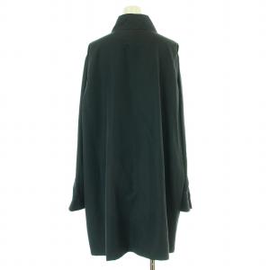 BURBERRY GOLF スタンドカラージャケット ロング ジップアップ 裏地ノバチェック ナイロン LL チャコール