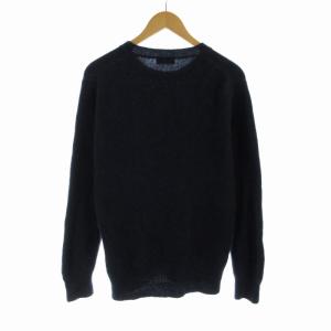 SHIPS SU: YAK クルーネックニット セーター 長袖 M 紺 ネイビー 116-04-0081