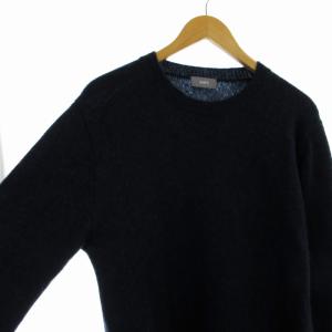 SHIPS SU: YAK クルーネックニット セーター 長袖 M 紺 ネイビー 116-04-0081