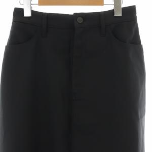 WRANGLER タグ付き 22AW NOBLE 別注ランチャーフレアスカート ロング マキシ 1 S 黒 ブラック 22060250000630