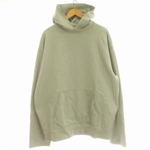 COMPACT TERRY ROLL-UP SLEEVE HOODIE パーカー スウェット プルオーバー F セージグリーン