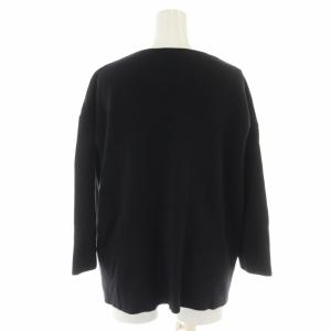 Plage 20AW Vネックニット カットソー 七分袖 黒 ブラック