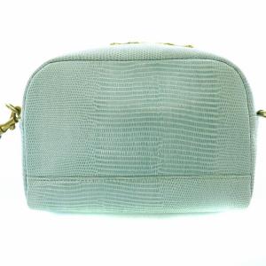 TOFF&LOADSTONE ショルダーバッグ ラウンド型 レザー 型押し 水色