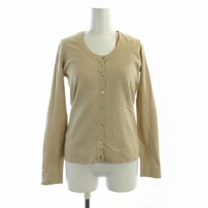 アンサンブル ニット カーディガン カットソー ノースリーブ 長袖 S ベージュ