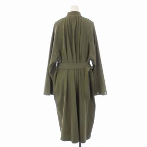 Theory 21SS HARBOR TWILL RUCHED TRENCH ハーバーツイルランチドトレンチコート ロング ジップアップ