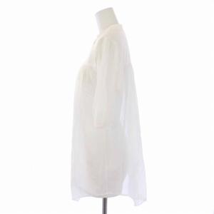 Max Mara シャツ ブラウス 半袖 ハーフボタン 38 S 白 ホワイト /BM