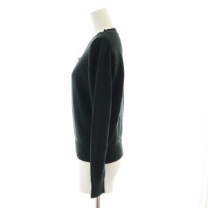 Chesty ニット カットソー パール スパンコール ビジュー装飾 刺繍 長袖 F 黒 ブラック