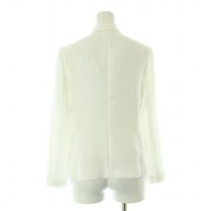 アナイANAYI ノーカラージャケット ジップ ホワイト リバー 38