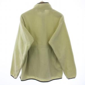 Patagonia SYNCHILLA フリース プルオーバー 長袖 スタンドカラー ハーフジップ ロゴ 刺繍 ワンポイント L 黄緑 ライトグリーン