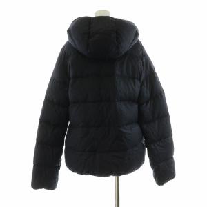 DUVETICA THIADUE ダウンジャケット フルジップパーカー ダブルジップ フーディー アウター 44 S 黒 ブラック D.910.00/1087