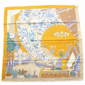 HERMES カレ90 Le Premier Chant 始まりの歌 スカーフ シルク マルチカラー