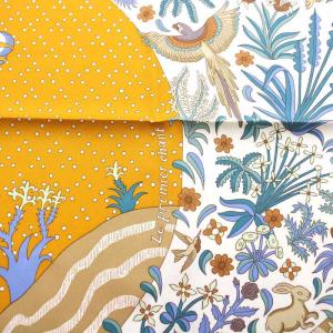 HERMES カレ90 Le Premier Chant 始まりの歌 スカーフ シルク マルチカラー