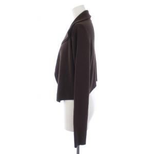 Max Mara ニット カーディガン 長袖 カシミヤ シルク M 茶 ブラウン