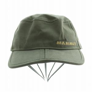 MAMMUT Lhasa Cap ラサキャップ 帽子 ロゴ 刺繍 S-M カーキ 1191-00020