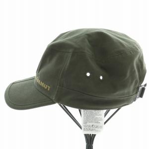 MAMMUT Lhasa Cap ラサキャップ 帽子 ロゴ 刺繍 S-M カーキ 1191-00020