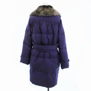 BLACK LABEL Paul Smith ダウンコート ラビットファー アウター 40 S 紫 パープル /ZS