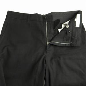 COMME des GARCONS SHIRT テーパードパンツ ワッペン フルレングス M 黒 ブラック S12068 /RO