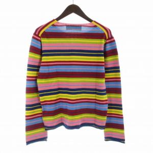 COMME des GARCONS HOMME PLUS ニット セーター ボーダー クルーネック 長袖 マルチカラー PG-N047